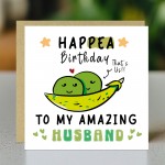 Funny Happy Birthday Card For Husband With Kraft Envelope