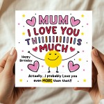 Mum Birthday Card For Her Mum Cards From Children Daughter Son