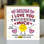 Mum Birthday Card For Her Mum Cards From Children Daughter Son