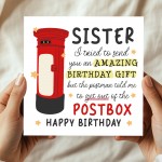 Funny Birthday Card For Sister Novelty Birthday Card For Her