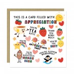 Card Of Appreciation Thank You Card For Teacher Assistant