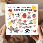 Card Of Appreciation Thank You Card For Teacher Assistant