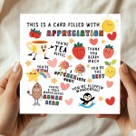 Card Of Appreciation Thank You Card For Teacher Assistant
