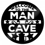 Man Cave Sign  Plaque For Garage Workshop Garden Shed 35x35cm