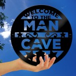 Man Cave Sign  Plaque For Garage Workshop Garden Shed 35x35cm
