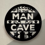 Man Cave Sign  Plaque For Garage Workshop Garden Shed 35x35cm