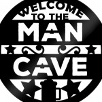 Man Cave Sign  Plaque For Garage Workshop Garden Shed 35x35cm