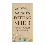 Personalised Potting Shed Sign For Garden Summerhouse Greenhouse
