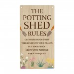 The Potting Shed Rules Sign For Garden Summerhouse Greenhouse