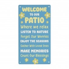 Garden Sign For Patio Hanging Wall Door Sign Welcome Signs