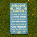 Garden Sign For Patio Hanging Wall Door Sign Welcome Signs