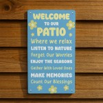 Garden Sign For Patio Hanging Wall Door Sign Welcome Signs
