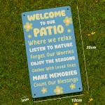 Garden Sign For Patio Hanging Wall Door Sign Welcome Signs