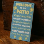 Garden Sign For Patio Hanging Wall Door Sign Welcome Signs