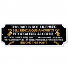 Funny Bar Sign For Home Bar Man Cave Garage 30cm x 10cm