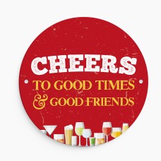 Bar Signs For Home Bar Round Wall Plaque Gift For Men Women