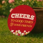 Bar Signs For Home Bar Round Wall Plaque Gift For Men Women