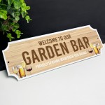 Garden Bar Sign For Home Bar Welcome Sign Man Cave Garage Funny 