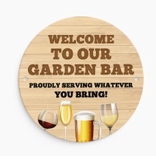 Bar Signs For Home Bar Round Wall Plaque Bar Sign Garden Shed