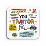 Funny Gift For Colleague You Traitor Coaster New Job Gifts
