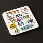Funny Gift For Colleague You Traitor Coaster New Job Gifts