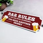 Acrylic Bar Sign Bar Rules Plaque Bar Accessories for Home Pub