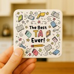 Teacher Gifts For Women Best TA Gift Teaching Assistant Coaster