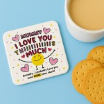 Mummy Coaster I Love You This Much Mummy Gift For Birthday
