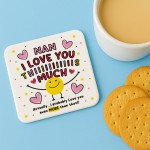 Nan Coaster I Love You This Much Nan Gift For Birthday Christmas