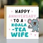 Wife Anniversary Card From Husband Funny Card For Partner