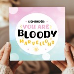 You Are Marvellous Appreciation Thank You Cards For Teachers