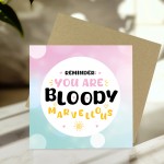 You Are Marvellous Appreciation Thank You Cards For Teachers