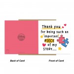 Thank You Important Piece Of My Story Card For Teacher Assistant