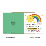 Thank You Teacher Card Nursery Teaching Assistant School Teacher