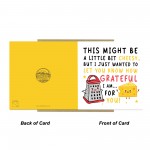 Grateful For You Card Thank You Card For Teacher Volunteer