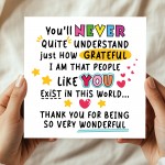 Appreciation Card For Friends Teachers Colleagues Volunteers 