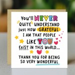 Appreciation Card For Friends Teachers Colleagues Volunteers 