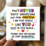 Appreciation Card For Friends Teachers Colleagues Volunteers 