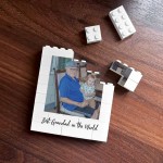 Personalised Best Grandad Brick Photo Block Gift for Grandad Bui