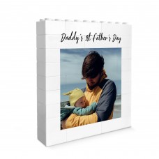 Personalised 1st Fathers Day Gift Brick Photo Block Gifts