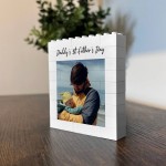 Personalised 1st Fathers Day Gift Brick Photo Block Gifts