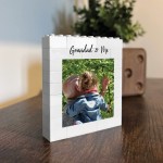 Grandad & Me Brick Photo Block Personalised Gift for Grandad