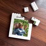 Grandad & Me Brick Photo Block Personalised Gift for Grandad