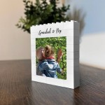 Grandad & Me Brick Photo Block Personalised Gift for Grandad