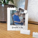 Personalised Grandad & Me Brick Photo Block Gift for Grandad