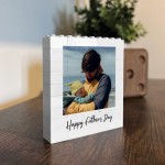 Personalised Happy Fathers Day Gift Brick Photo Block Gifts
