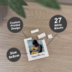 Personalised Happy Fathers Day Gift Brick Photo Block Gifts