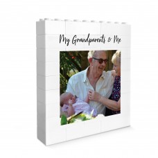 Personalised My Grandparents & Me Brick Photo Block Gift