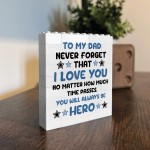 Dad Gift For Fathers Day Birthday Building Block Puzzle Gift
