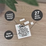 Dad Gift Building Block Puzzle Gift Thank You Gifts For Him Dad